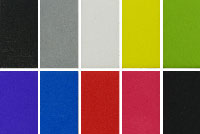 Unser breites Angebot an Standardfarben